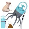 Portable Dog Poop Scooper with Built-in Bag Dispenser – Easy Clean Eight-Claw Waste Picker for Pets