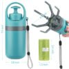 Portable Dog Poop Scooper with Built-in Bag Dispenser – Easy Clean Eight-Claw Waste Picker for Pets