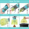 Portable Dog Poop Scooper with Built-in Bag Dispenser – Easy Clean Eight-Claw Waste Picker for Pets